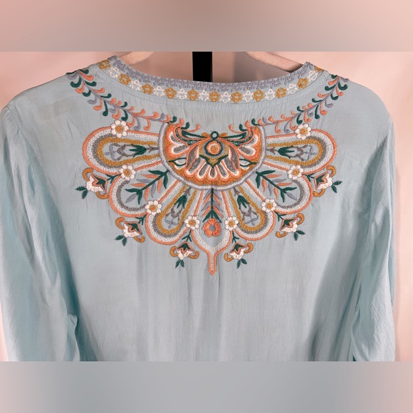 Soft Surroundings Women River Island Tunic Embroidered - Picture 8 of 10